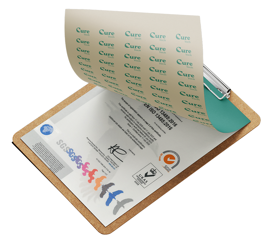 ISO 13485:2016 certified quality management system for medical devices audited by SGS